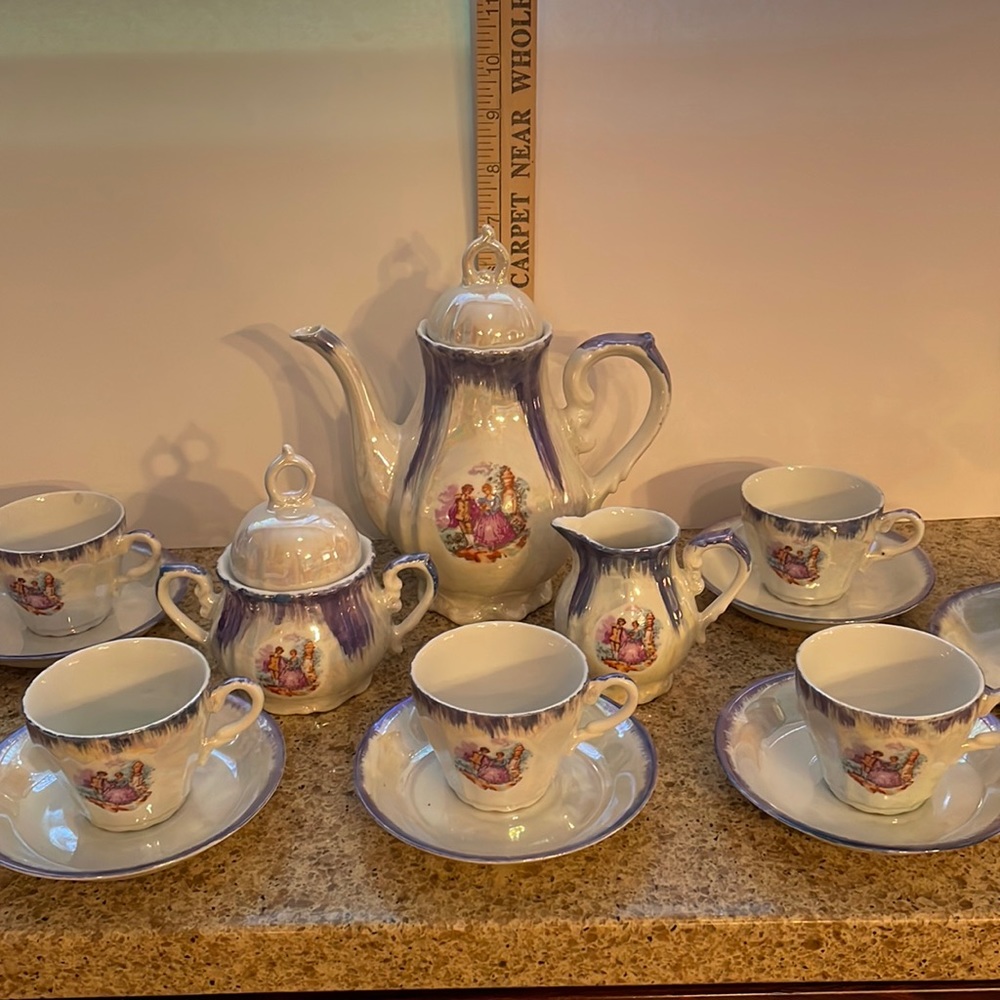 Antique Vintage Tea Set 17 Pieces